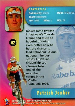 1997 Eurostar Tour de France #62 Patrick Jonker Back